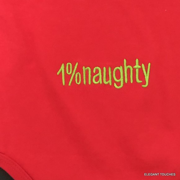 Mud Pie Baby's First Christmas 3-6 mos One Piece Naughty or Nice Boy Girl - Picture 7 of 8